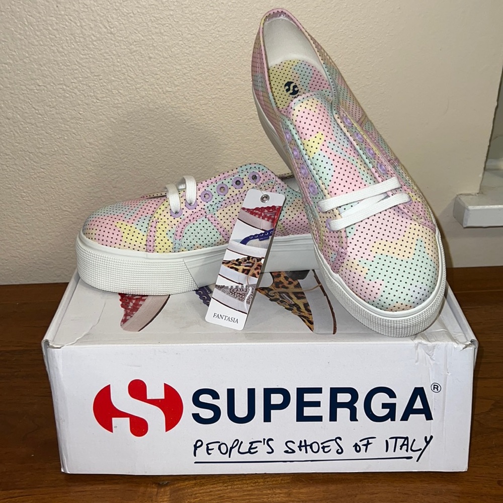 Superga Women's 2790 Fantasy COTW Sneaker, Multi Size 10 NEW